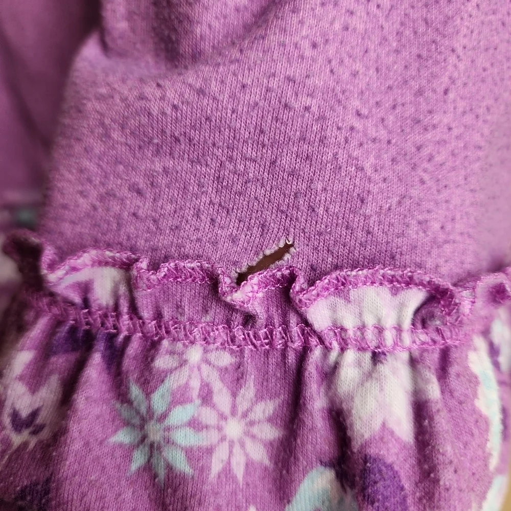 Disney store Frozen Anna and Elsa purple nightgown Size 9/10 - Picture 7 of 10